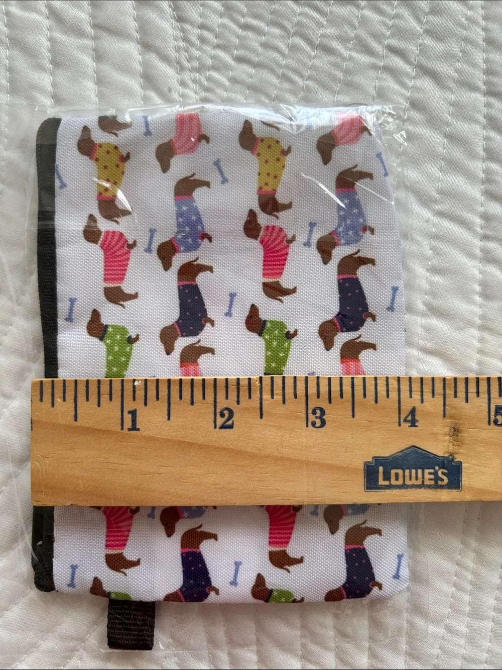 Dachshund Dog Bow Tie and Bandana Zipper Pouch Gift Set NWT Balloons Birthday